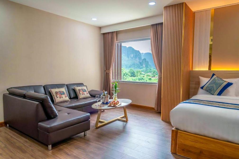 S Vangvieng Boutique Hotel Vang Vieng Exteriör bild